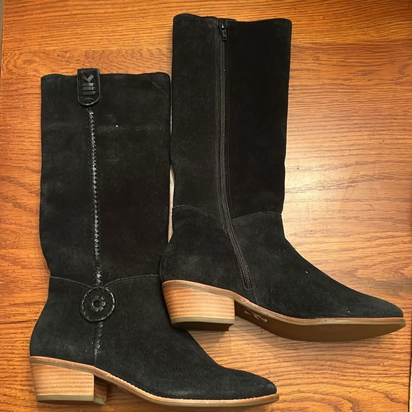 Jack Rogers Sawyer Black Suede Boots 8 - Picture 11 of 14